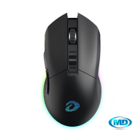 Chuột DareU EM901 RGB Wireless Black